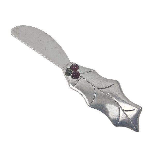 Christmas Spreader Knives Cake Server Santa Snowman Holiday Flatware Lot Charcut - Picture 11 of 12